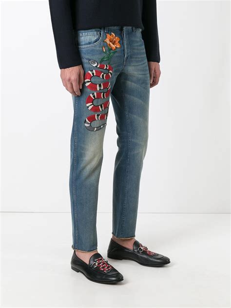 gucci slim pants for men|Gucci trousers men's.